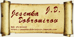 Jesenka Dobromirov vizit kartica